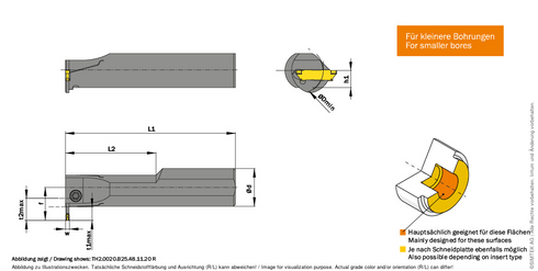 simturn H2 Klemmhalter TH2.1.000.B25.48.12.40R, SIMTEK AW66