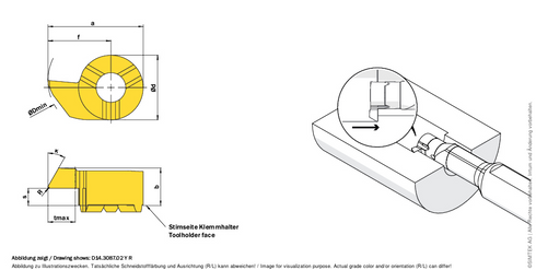 simturn DX Schneidplatte D09.3065.02.10YRGN39, SIMTEK AWF7
