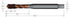 CoroTap™ 300 spiralgenuteter Gewindebohrer mit Schälanschnitt SANDVIK, T300-XM100DB-M14X100C110
