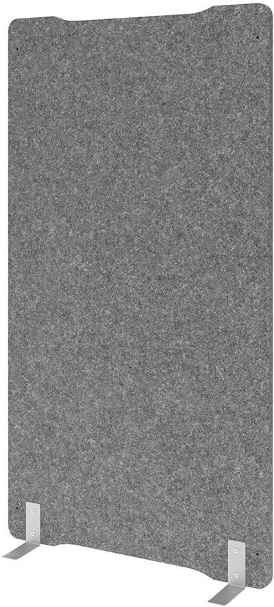 Akustik-Stellwand PRECITOOL, B1000xT25xH1800 mm grau-meliert, Filzoptik