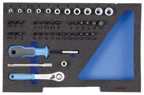 GEDORE Steckschlüssel-Satz 1/4" in 1/2 L-BOXX 136 Modul