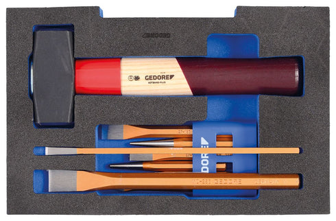 GEDORE Meißel-Sortiment in 1/2 L-BOXX 136 Modul