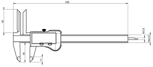 Spezial Messschieber S_Cal EVO Smart Deep Measurement