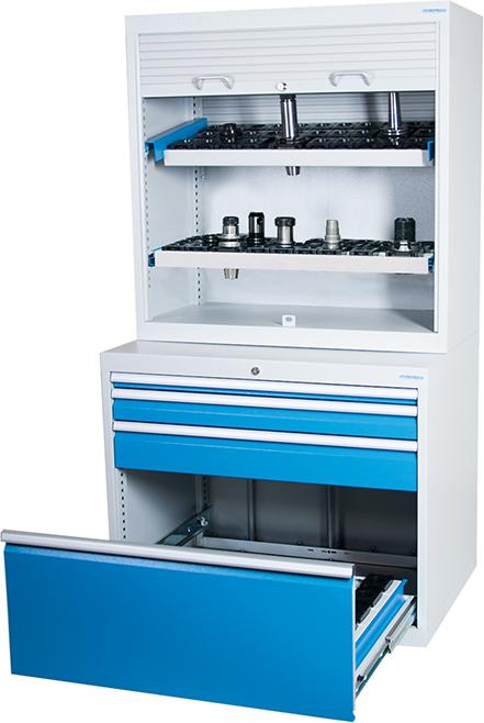 CNC-Schuladenschrank BEDRUNKA + HIRTH, T736 1000x500x1950 m. Aufsatzschrank, 4 Sbl.