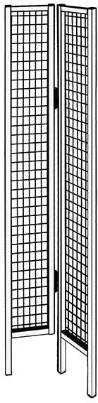 Vario-Eckelement NEUTRAL, Maschinenschutzgitter B230-250xH2000mm RAL1018