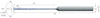 Kleinstbohrer MIKRON, VHM, 50 × A11, Titan, mit integrierter Kühlung