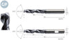 High-performance drill PREMUS GP, solid carbide TiAlN shank form HA 3 × A11