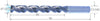 High-performance drill PREMUS, solid carbide HA shank 8 × A11 internal cooling 4 guide chamfers