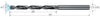 High-performance drill PREMUS, solid carbide shank form HA type INOX 8 × A11 internal cooling