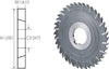 Metal circular milling cutter HSS-Co type N cross-toothed 100X2.0X32