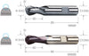 Radiusfräser PREMUS, HSS-Co kurz TiAlN