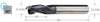 End Mill PRETEC, solid carbide long with protective chamfer Universal TiAlN
