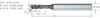 Kleinstfräser VHM MIKRON, CrazyMill Cool, P&S, torisch, lang exedur SNP