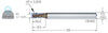 Vollradiusfräser MIKRON, VHM CrazyMill Cool, Vollradius, 2 × A1 kurz, eXedur SNP