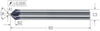 Entgratfräser HAIMER, Power, 120°,<br/>beschichtet