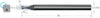 Torus cutter MIKRON, solid carbide CrazyMill Cool, 1,5 × A1, with corner radius, eXedur RIP