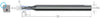 Torus cutter MIKRON, solid carbide CrazyMill Cool, 3 × A1, with corner radius, eXedur RIP