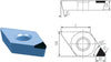 PCD indexable insert BDA 18 DCGT11T304MW-10