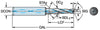 CoroDrill® 860 Stufen- und Fasbohrer aus Vollhartmetall SANDVIK, 860.2-0340-011A1-GM X1BM