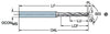 CoroDrill® 862-GM Vollhartmetall-Mikrobohrer SANDVIK, 862.1-1900-228A0-GM X1DU