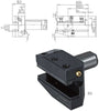 Werkzeughalter für CNC-Drehmaschine PRETEC, DIN 69880 Vierkant-Queraufnahme, Radial rechts lang Form B5
