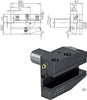 Tool holder for CNC lathe DIN 69880 square cross mount, radial left long form B6