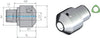 Werkzeugadapter WTO, Hydrodehnadapter, kurz, ohne Greiferrille