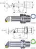 Bohrstange SWISS TOOLS, 95&deg;/80&deg; SCLC L/R