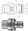 Spannzangenfutter ER High Precision HAIMER, Spannzangenfutter HP, ultrakurz