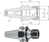 Spannzangenfutter High Precision mit Plananlage HAIMER, HP ZG120