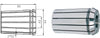 Collet DIN ISO 10897 old DIN 6388 OZ-double slotted type 467E form B clamping range 4-32 mm