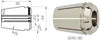 Spannzange ER-BD FAHRION, Präzisions-Spannzange Protect 425E GERC16-BD, abgedichtet, Spannbereich 3,0 - 10,0 mm