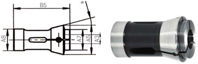 Druckspannzange 185E FAHRION, Druckspannzange Spannbereich 40-600 mm rund 185 E
