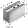 Drehfutterbacken-Satz SCHUNK,  Aluminium, Typ SWB-AL