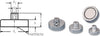 Permanent-Magnet NEUTRAL, Flachgreifer mit Gewindebuchse aus Samarium-Kobalt