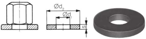 Unterlegscheibe AMF, Unterlegscheibe DIN 6340