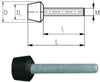 Andrückschrauben AMF, Andrückschraube mit anvulkanisiertem Druckstück
