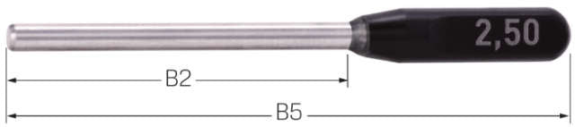 Präzisions-Prüfstift NEUTRAL, mit Griff, Gen. 2