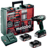 Akku-Bohrschrauber-Set METABO, BS 18 Set Mobile Werkstatt