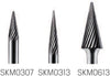 HM-Kleinfrässtift PRETEC, Spitzkegelform Standardverzahnung Z=3