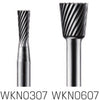 HM-Kleinfrässtift PRETEC, Winkelform kreuzverzahnt Z=4