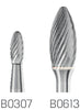 HM-Kleinfrässtift PFERD, Flammenform Z=5