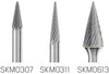 HM-Kleinfrässtift PFERD, Spitzkegelform Z=5