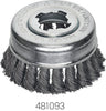 Cup brush steel wire corrugated