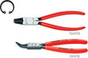Sicherungsringzange KNIPEX, Form D, 90° abgewinkelt