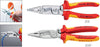 VDE-Installationszange KNIPEX, verchromt mit Mehrkomponentenhülle