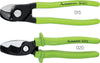 Cable shears burnished with plastic-coated handles