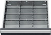 Zubehör für Schubladenschrank PRETEC, Metalleinteilung, 12 Fächer