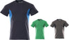 T-Shirt ACCELERATE MASCOT, T-Shirt, Premium, schwarzblau/azurblau