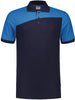 Poloshirt TRICORP, Bicolor mit Quernaht, dunkelblau/türkis